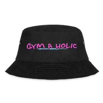 calisthenics gym no excuses gymaholic - Bucket Hat - black - Front - Lela (165cm)
