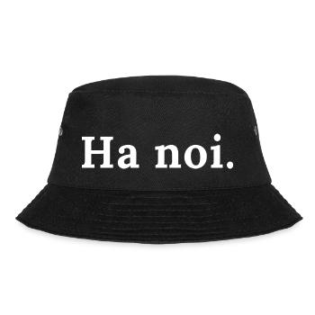 Ha Noi_white - Bucket Hat - Schwarz - Vorne - Lela (165cm)
