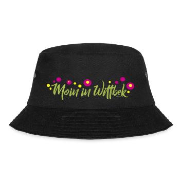 Moin auf der Wittbeker Wiese - Bucket Hat - Schwarz - Vorne - Lela (165cm)