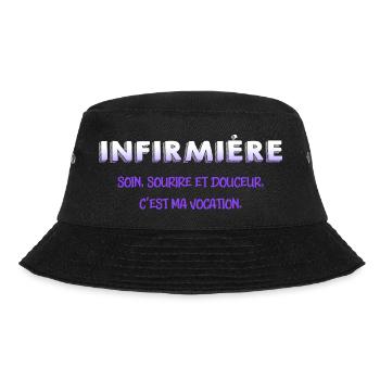 KRANKENSCHWESTER KRANKENSCHWESTER DOKTOR HUMOR DRÖLES 8 - Bucket Hat - Schwarz - Vorne - Lela (165cm)