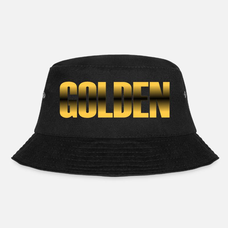 Golden - Bucket Hat - black
