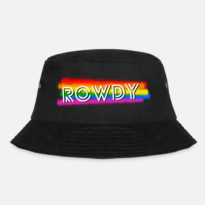 Queer Rowdy - Bucket Hat - Schwarz