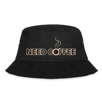 Need coffee - Bucket Hat - black - Front - Lela (165cm)