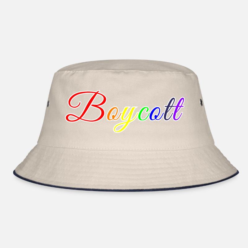 Stylized Rainbow Boycott Bucket Hat