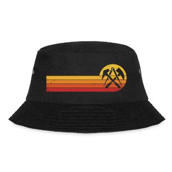 Dachdecker Zunftzeichen Dachdeckermeister - Bucket Hat - Schwarz - Vorne - Lela (165cm)