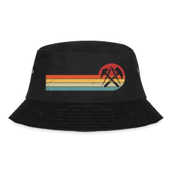 Dachdecker Zunftzeichen Dachdeckermeister - Bucket Hat - Schwarz - Vorne - Lela (165cm)