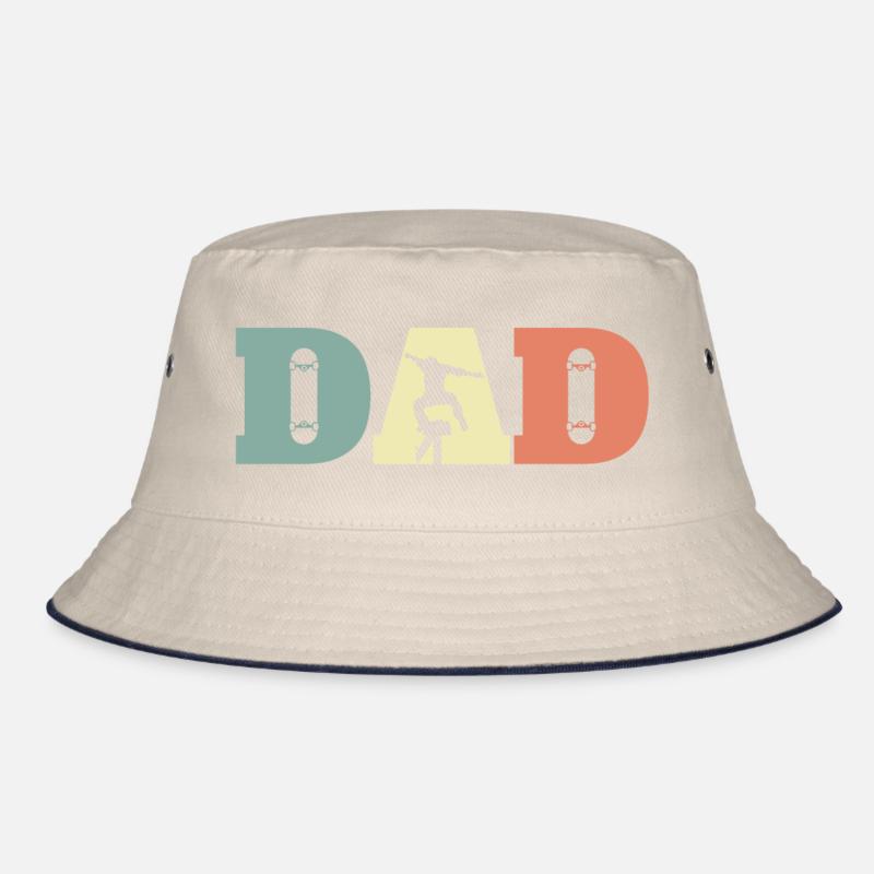Skateboard Dad Vatertag Papa Bucket Hat