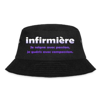 KRANKENSCHWESTER KRANKENSCHWESTER DOKTOR HUMOR DRÖLES 4 - Bucket Hat - Schwarz - Vorne - Lela (165cm)