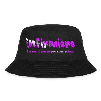 KRANKENSCHWESTER KRANKENSCHWESTER DOKTOR HUMOR DRÖLES 11 - Bucket Hat - Schwarz - Vorne - Lela (165cm)
