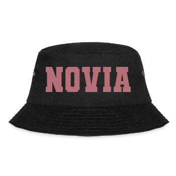 Novia Girlfriend Engagement Bridal Shower Wedding - Bucket Hat - black - Front - Lela (165cm)