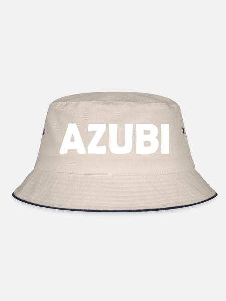 Azubi - Bucket Hat - Natur/Navy - Vorne