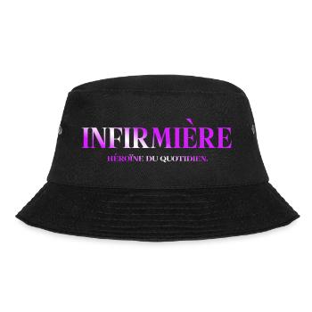 KRANKENSCHWESTER KRANKENSCHWESTER DOKTOR HUMOR DRÖLES 10 - Bucket Hat - Schwarz - Vorne - Lela (165cm)