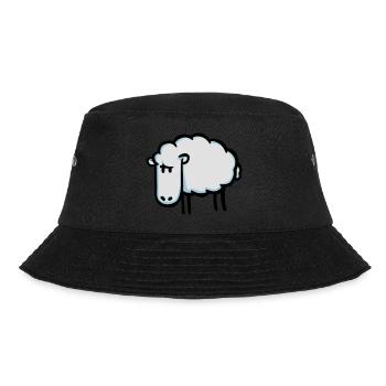 Schaf - Bucket Hat - Schwarz - Vorne - Lela (165cm)