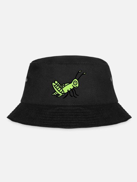 Grashüpfer - Bucket Hat - Schwarz