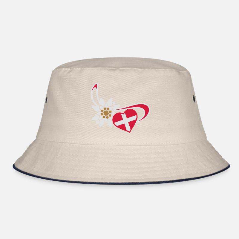 Drapeau de la Suisse en forme de cœur Bob