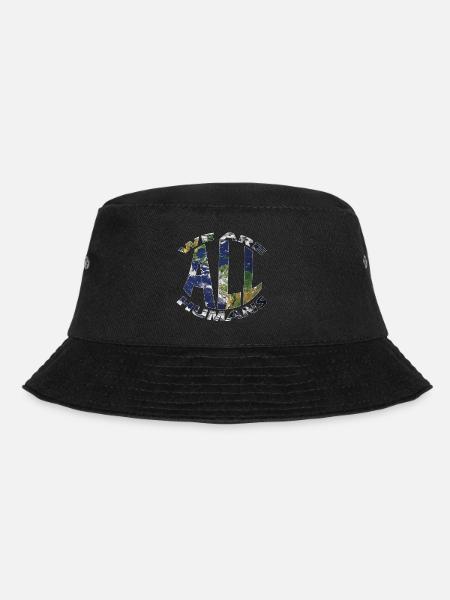we are all humans weltkugel - Bucket Hat - Schwarz