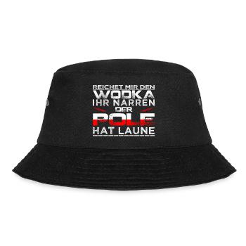 POLE - Bucket Hat - Schwarz - Vorne - Lela (165cm)