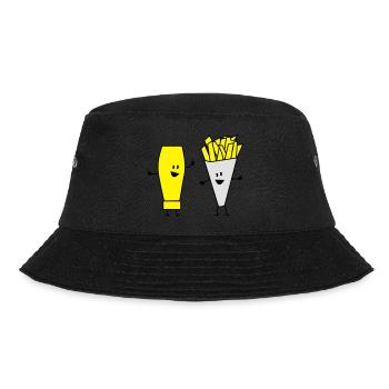 mayonnaise french fries - Bucket Hat - Schwarz - Vorne - Lela (165cm)