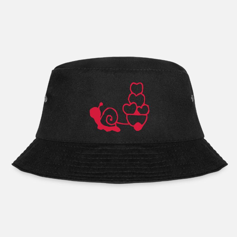 vom Herzen von Deiner Schnecke - Bucket Hat - Schwarz