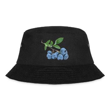 blueberry blaubeere heidelbeere veggie gemuese fru - Bucket Hat - Schwarz - Vorne - Lela (165cm)