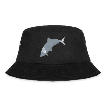 ARCTIC SHARK - Bucket Hat - Schwarz - Vorne - Lela (165cm)