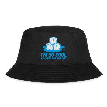 I m so cool, even ice cubes are jealous! - Bucket Hat - black - Front - Lela (165cm)