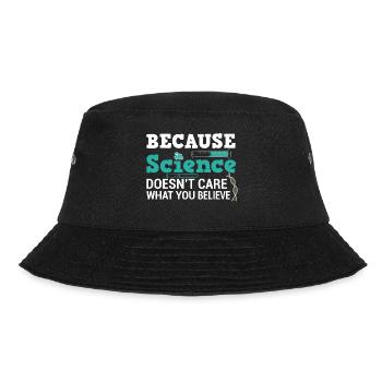 Wissenschaft - Naturwissenschaft - Geschenk - Bucket Hat - Schwarz - Vorne - Lela (165cm)