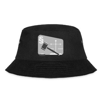 rechtsanwalt anwalt lawyer judge richter law justi - Bucket Hat - Schwarz - Vorne - Lela (165cm)