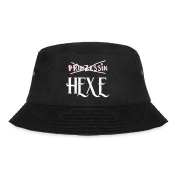 keine Prinzessin - Hexe lustiges Frauen Mädchen - Bucket Hat - Schwarz - Vorne - Lela (165cm)