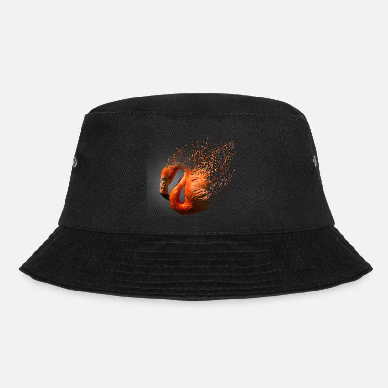 Flamingo - Bucket Hat - Schwarz