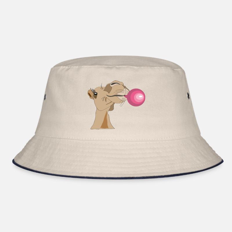 Kameldame mit Kaugummi Bucket Hat