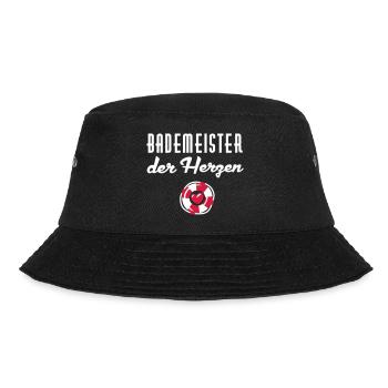 Bademeister der Herzen - Bucket Hat - Schwarz - Vorne - Lela (165cm)