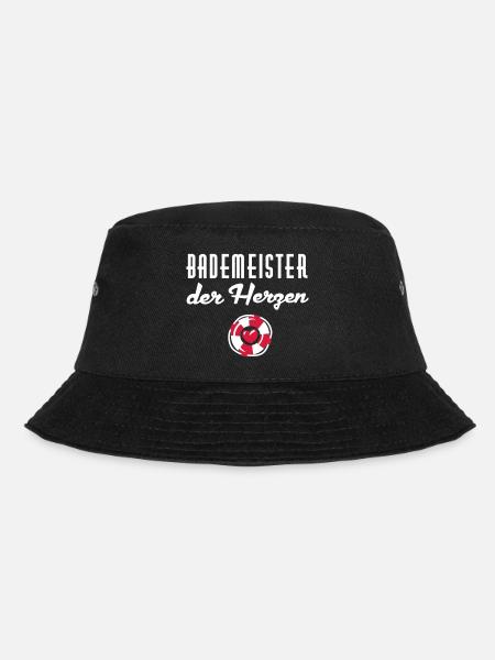 Bademeister der Herzen - Bucket Hat - Schwarz