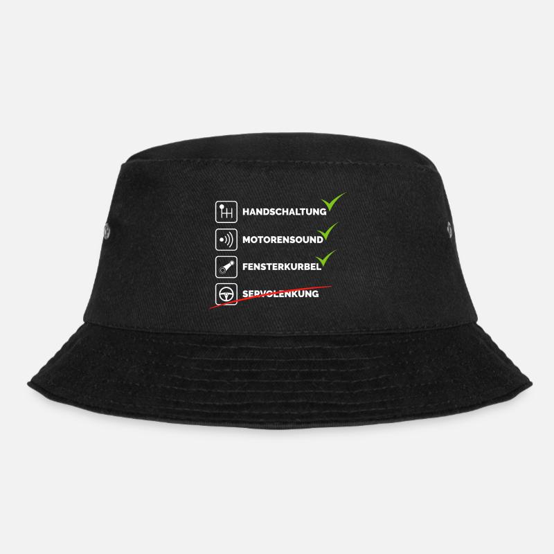 auto tuning oldtimer schrauber Handschaltung - Bucket Hat - Schwarz
