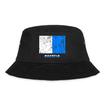 Brescia flag Flagge Fahne Flagge Bandera Drapeau - Bucket Hat - Schwarz - Vorne - Lela (165cm)