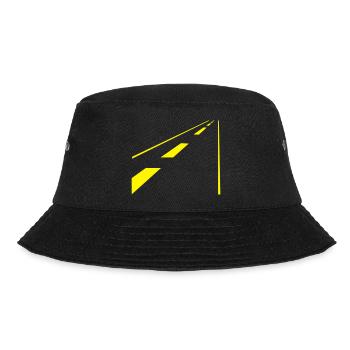 road / Straße (1c) - Bucket Hat - Schwarz - Vorne - Lela (165cm)