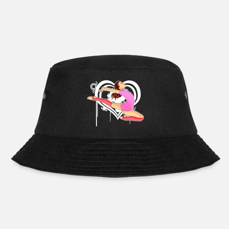 Turnen - Turnerin - Leichtathletik - Bucket Hat - Schwarz