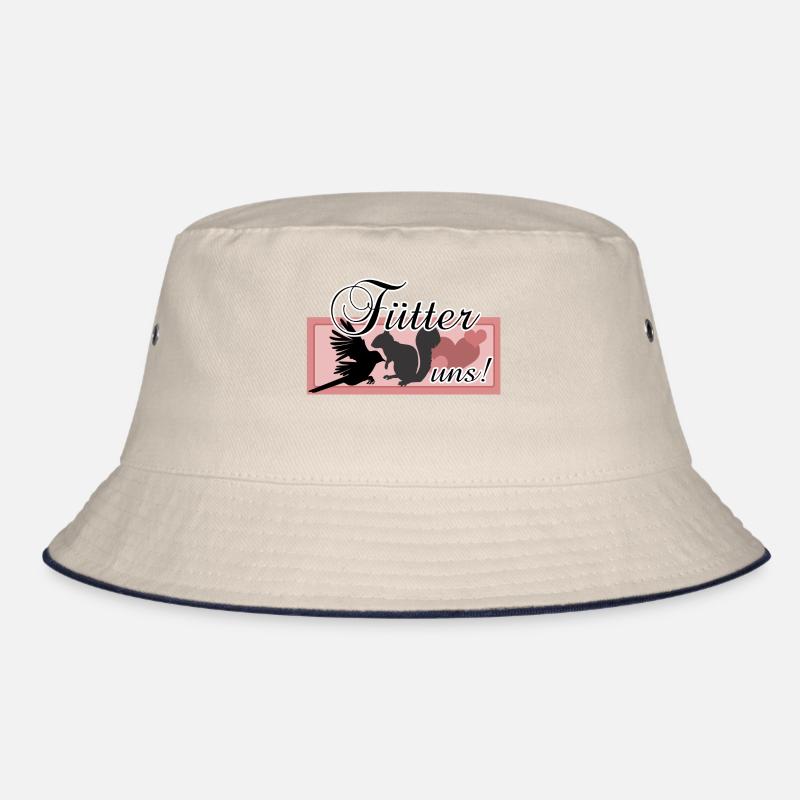 Füttern Wildtiere Tiere Eichhörnchen Vögel Spruch Bucket Hat