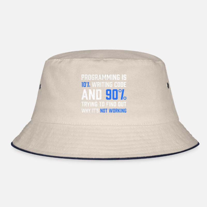 "Programmierung ist 10% Code schreiben" Geschenkprogrammierer Bucket Hat