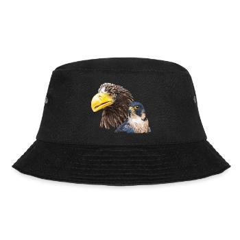 Giant pigargo and peregrine falcon - Bucket Hat - black - Front - Lela (165cm)