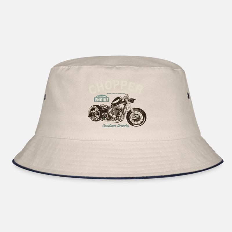 Chopper Custom Engine Bucket Hat