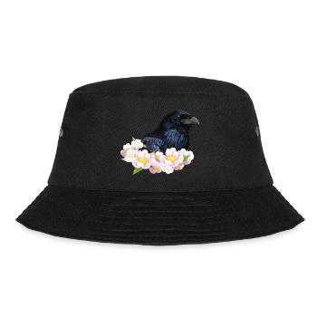 Krähe - Bucket Hat - Schwarz - Vorne - Lela (165cm)
