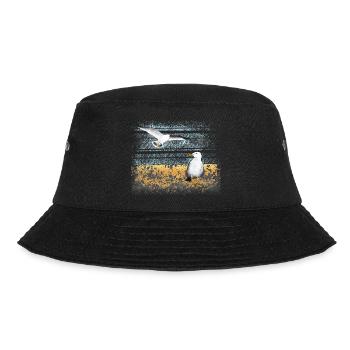 Seagulls, beach, sea - Bucket Hat - black - Front - Lela (165cm)