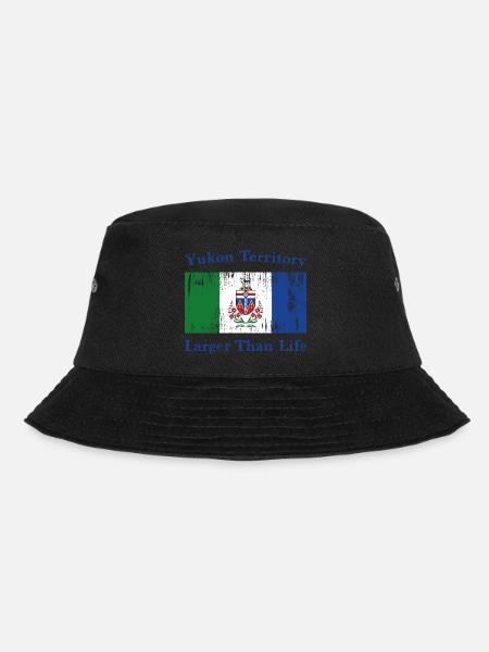 Drapeau du Yukon - Plus grand que nature - Bob - noir