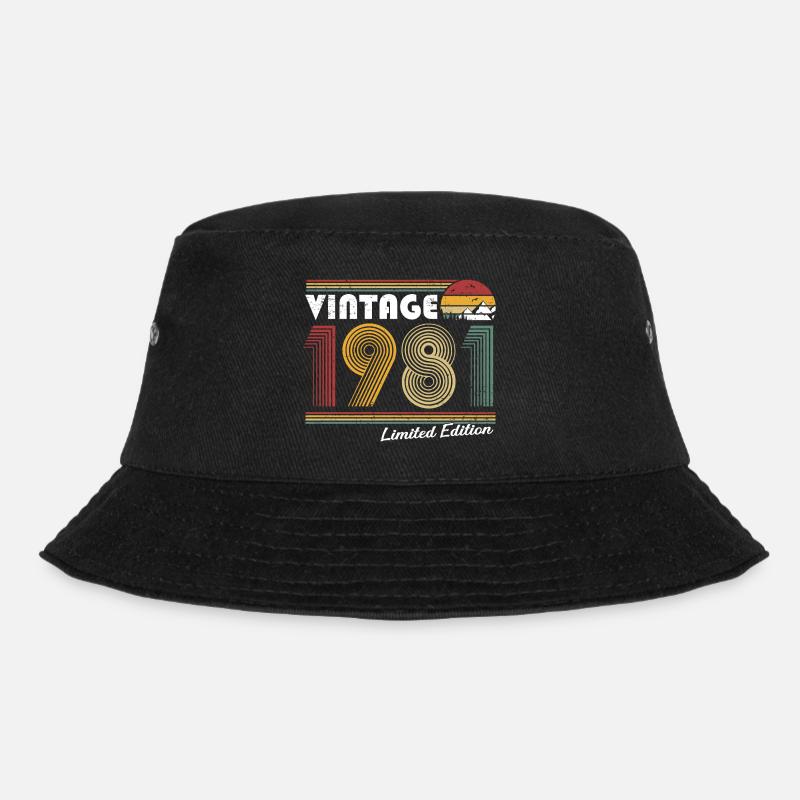 Cadeau d'anniversaire rétro vintage 1981 - Bob - noir