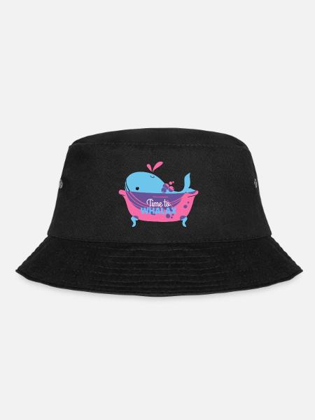 Time to relax, time to Whalax - Bucket Hat - Schwarz