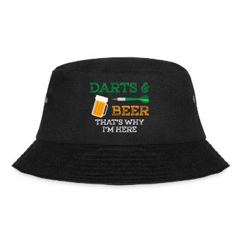 Darts Beer That's why I'm here drinking funny - Bucket Hat - black - Front - Lela (165cm)