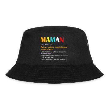Mama Definition - Bucket Hat - Schwarz - Vorne - Lela (165cm)