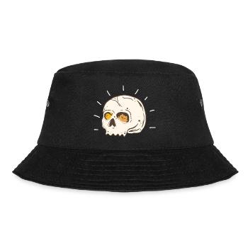 Cat In A Skull Kitty Skeleton Cat Lover - Bucket Hat - Schwarz - Vorne - Lela (165cm)