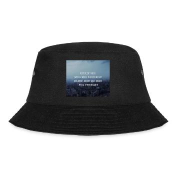 Ich will nur - Philipp Poisel - Bucket Hat - Schwarz - Vorne - Lela (165cm)
